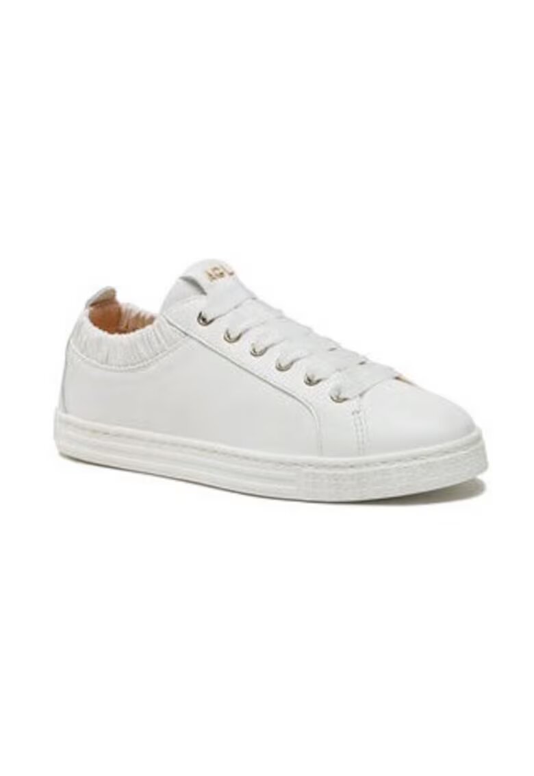 AGL Pantofi sport dama 302111299 - Piele naturala - Alb - Alb