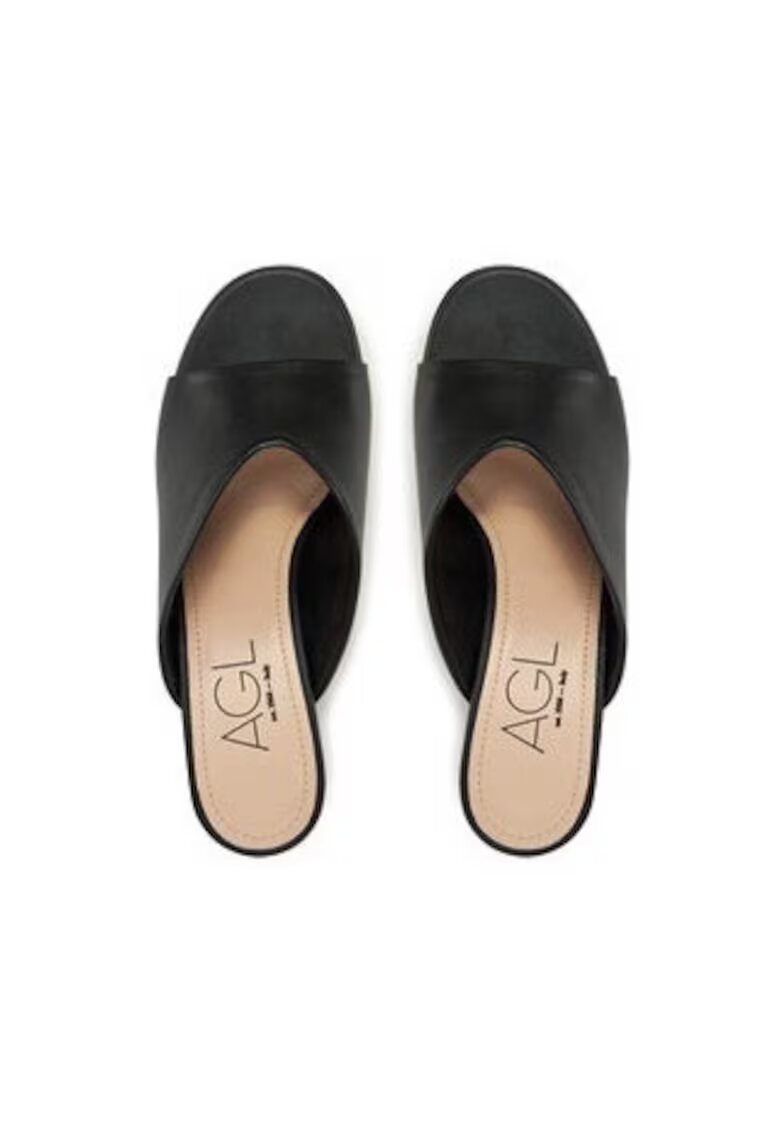 AGL Papuci dama 305288851 - Piele naturala - Negru - Negru
