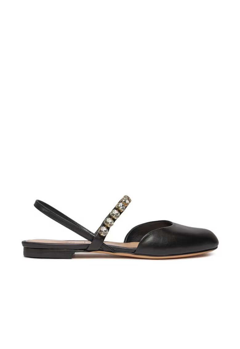 AGL Sandale dama 303581787 - Piele naturala - Negru - Negru