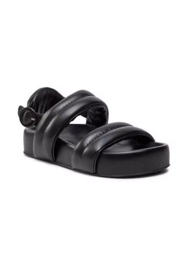AGL Sandale dama 303581879 - Piele naturala - Negru - Negru