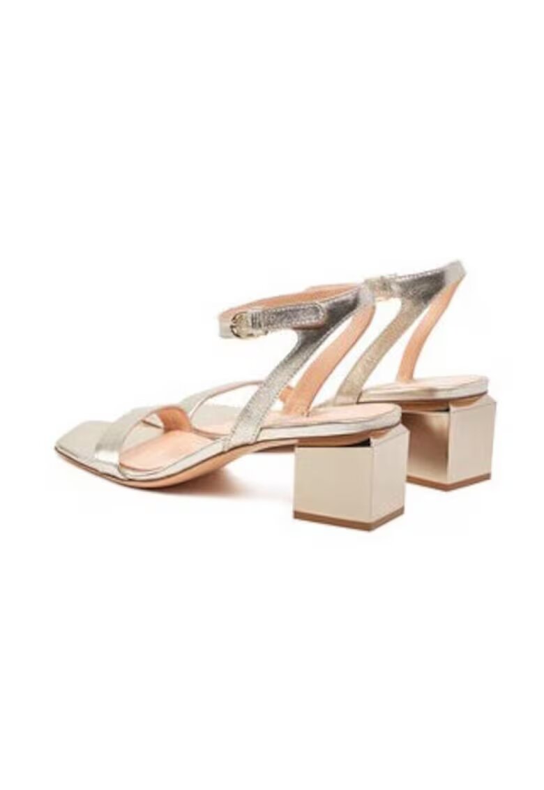 AGL Sandale dama 305288820 - Piele naturala - Auriu - Auriu