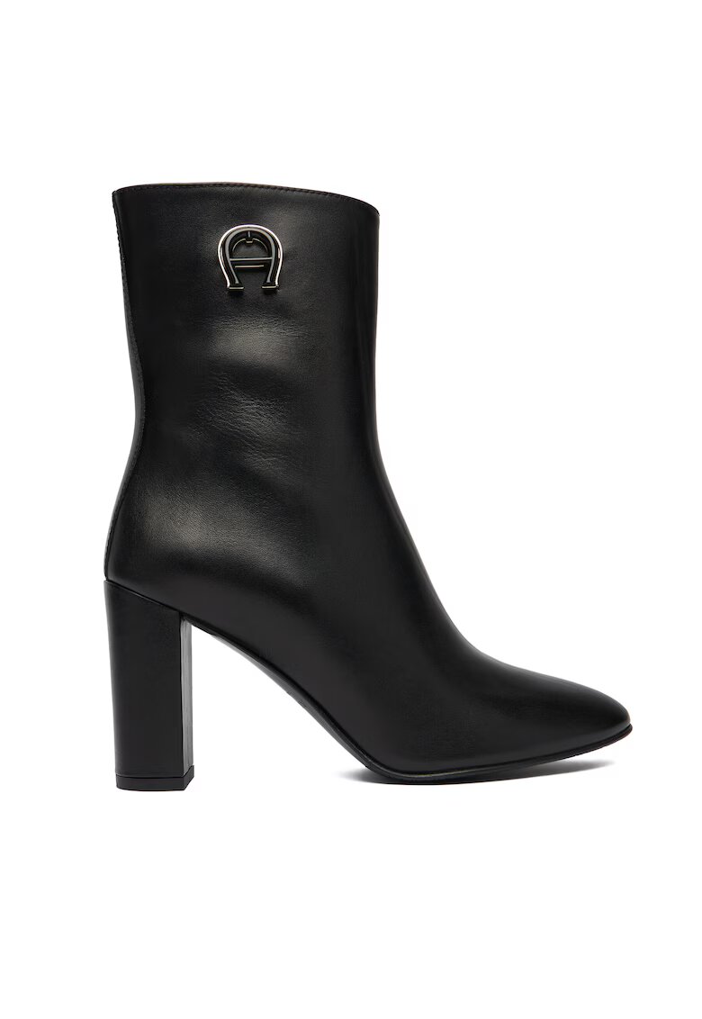 Aigner Botine dama 001 1252260 - Piele naturala - Negru