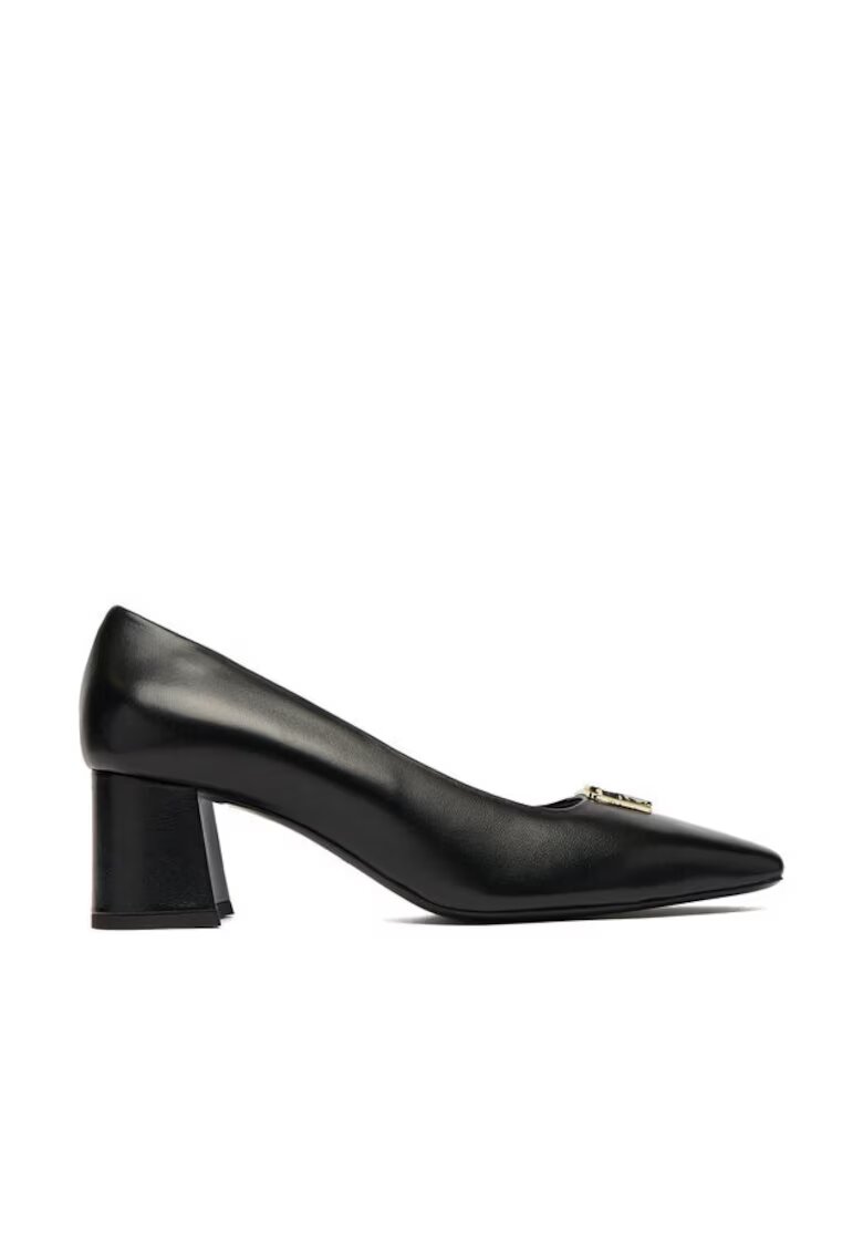 Aigner Pantofi dama - toc - piele naturala - negru