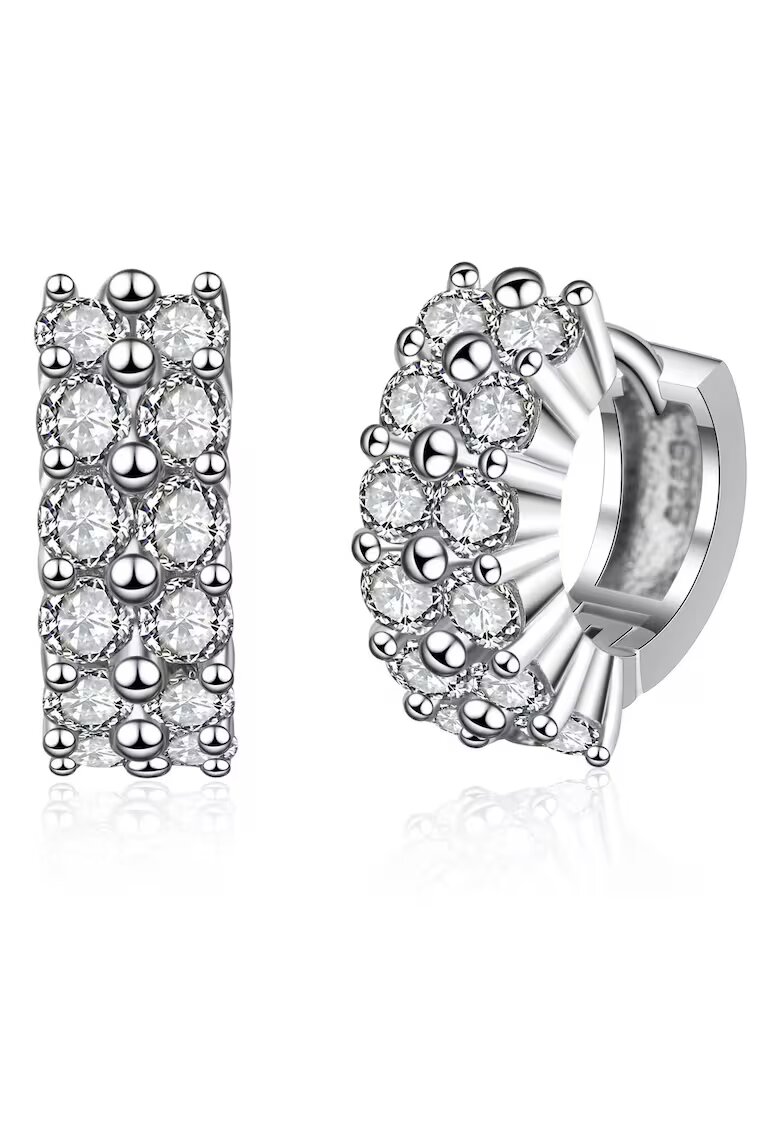 AILORIA Cercei decorati cu cristale zirconia Songerie - Argintiu