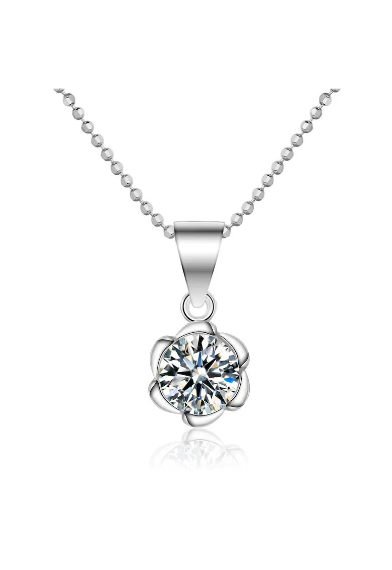 AILORIA Colier cu element in forma de floare si zirconia Envie 29515 - Argintiu