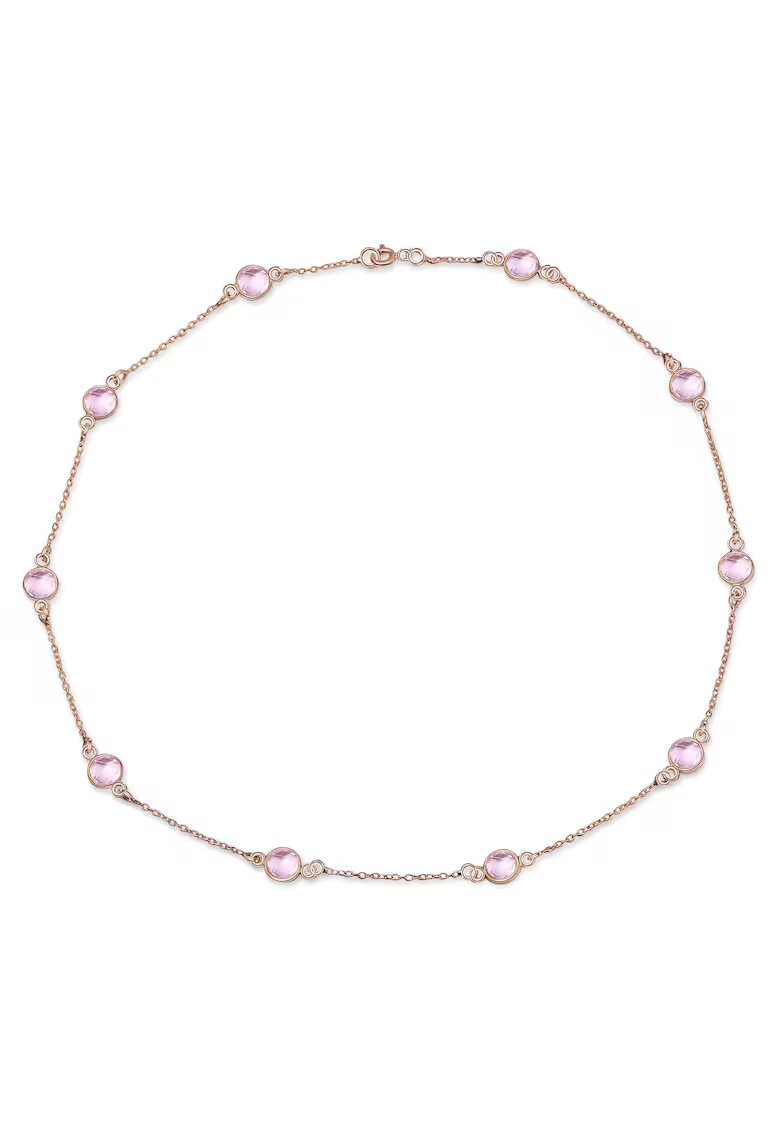 AILORIA Colier de argint decorat cu zirconia Lavande - Auriu