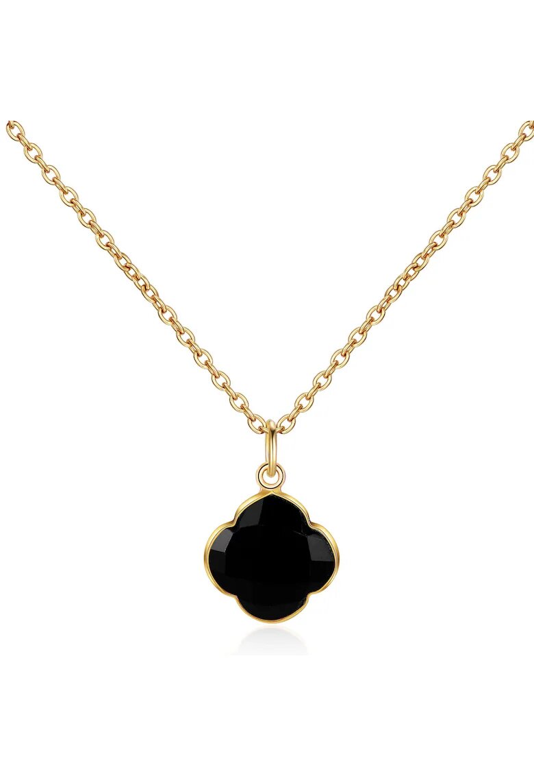 AILORIA Colier de argint veritabil 925 decorat cu onyx CAPUCINE 29567 - Auriu