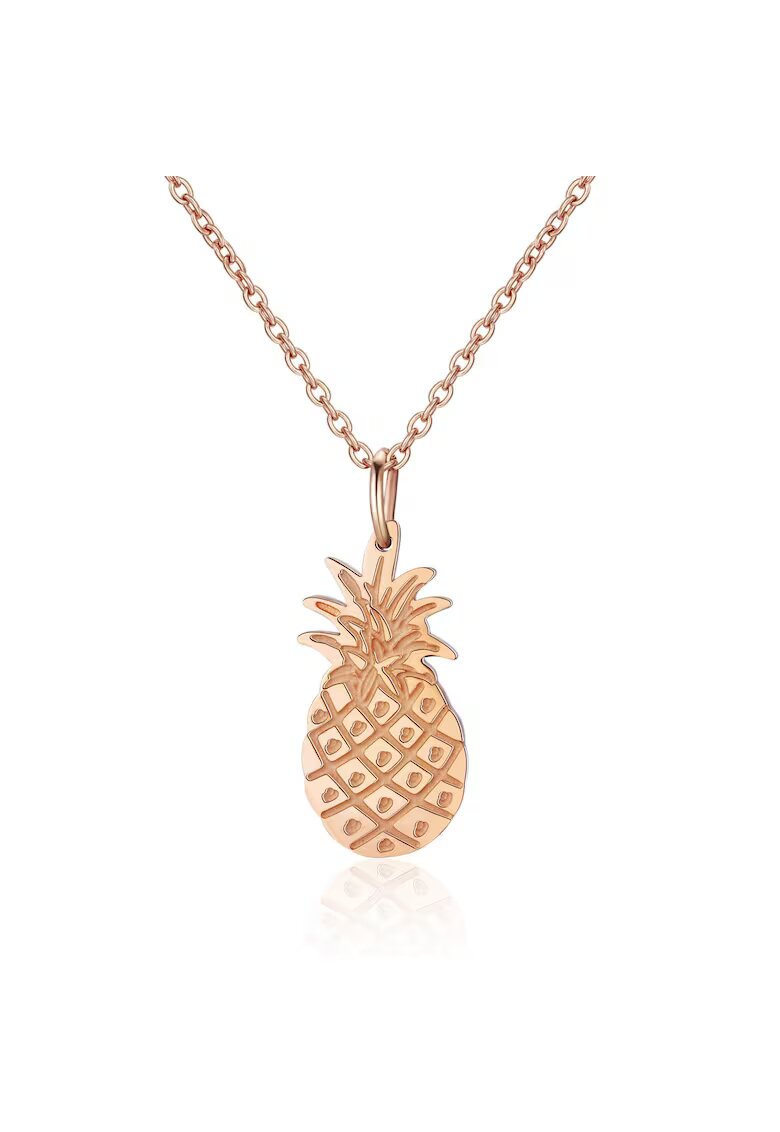 AILORIA Colier de otel inoxidabil cu pandantiv in forma de ananas DÉLICE - Auriu rose