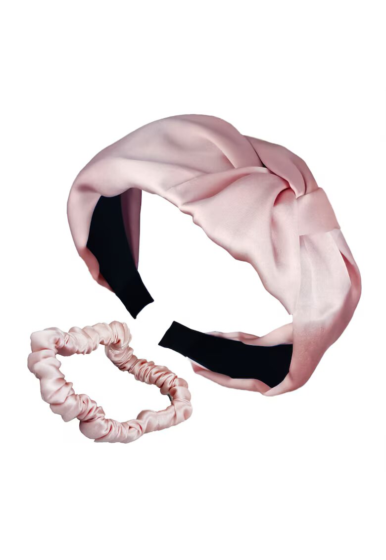 AILORIA . Set de elastic si bentita din matase Delicat&Doux - Roz