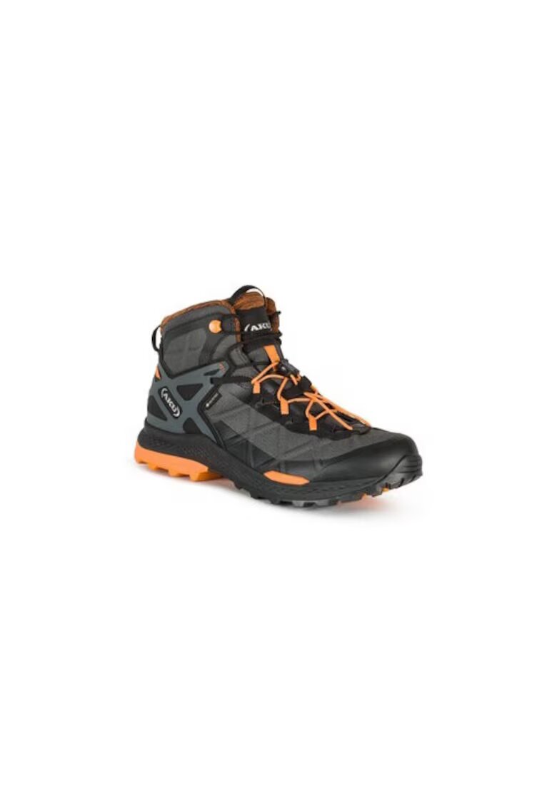 Aku Bocanci trekking barbati 302964598 - Piele ecologica - Negru - Negru