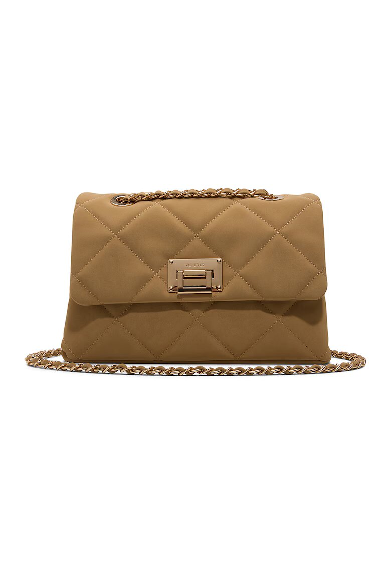 Aldo Geanta crossbody din piele ecologica cu bareta din lant Simkee - Bej