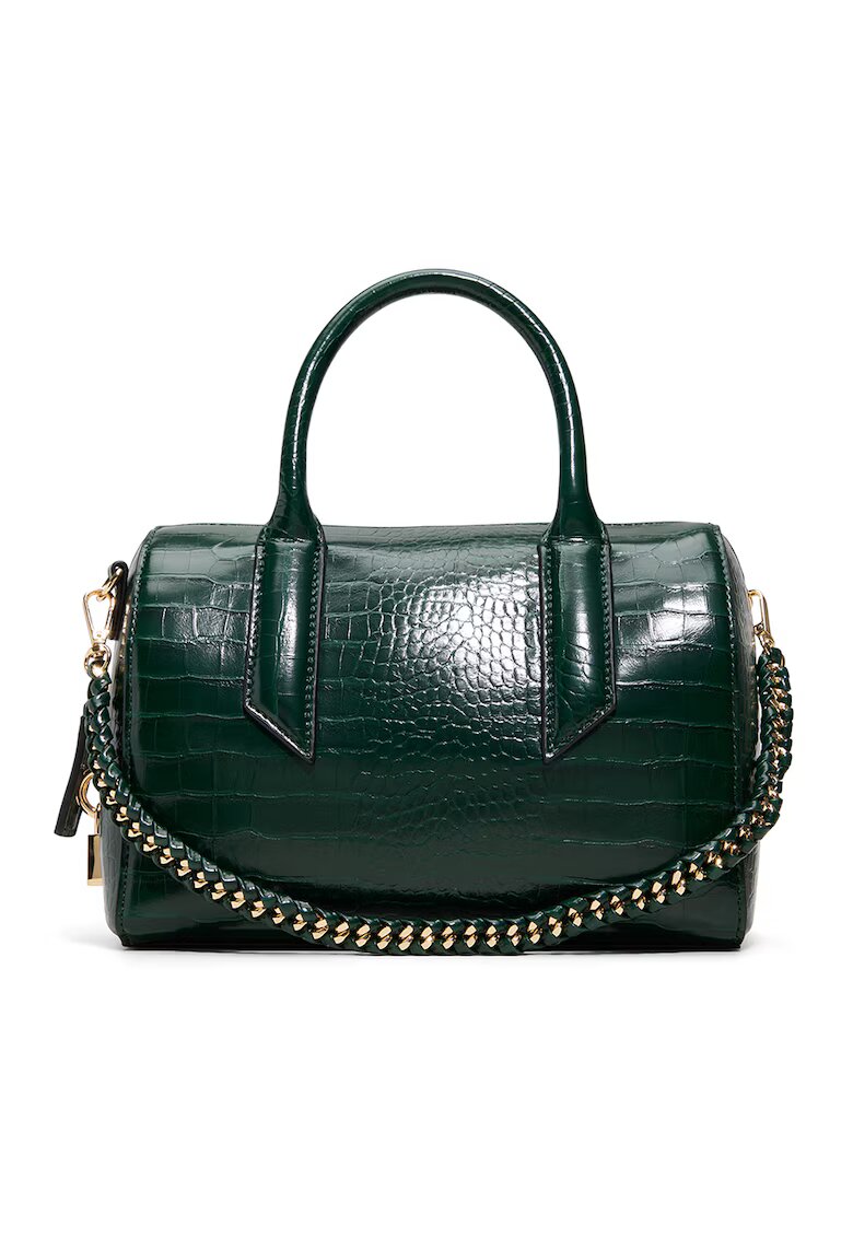 Aldo Geanta duffle din piele ecologica cu aspect de piele de crocodil Albalaerel - Verde aquamarin