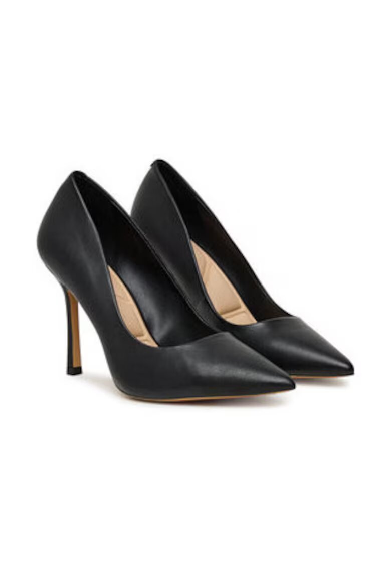 Aldo Pantofi dama toc inalt - piele naturala - negru