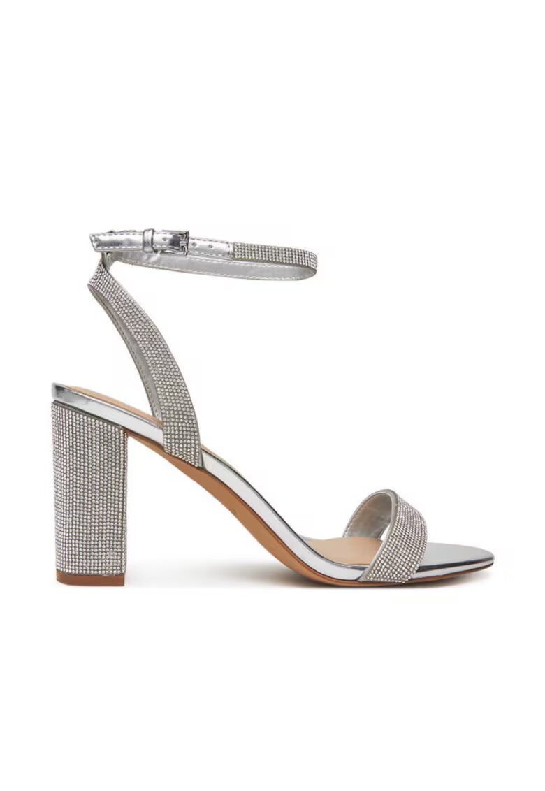 Aldo Sandale dama 13773247 - Piele ecologica - Argintiu - Argintiu
