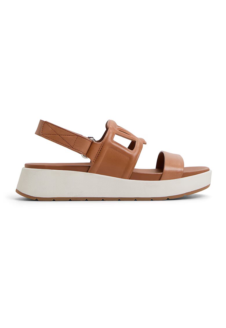 Aldo Sandale flatform de piele Onuvia - Maro
