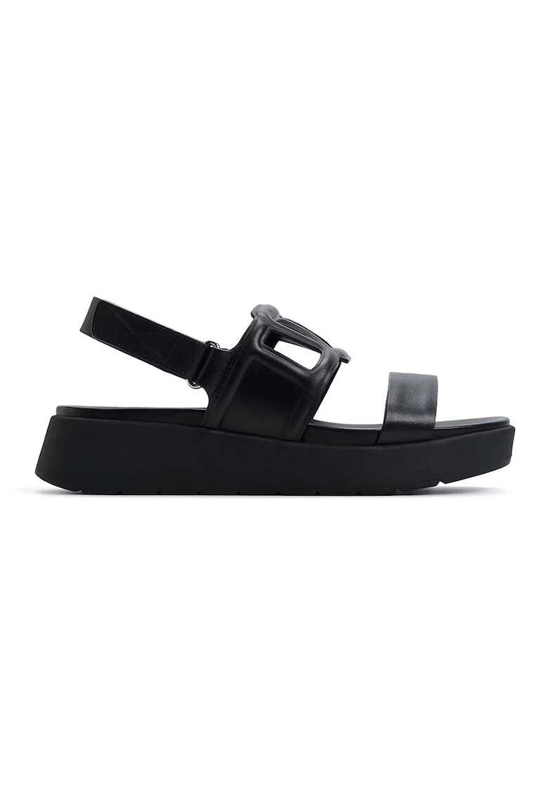 Aldo Sandale flatform de piele Onuvia - Negru