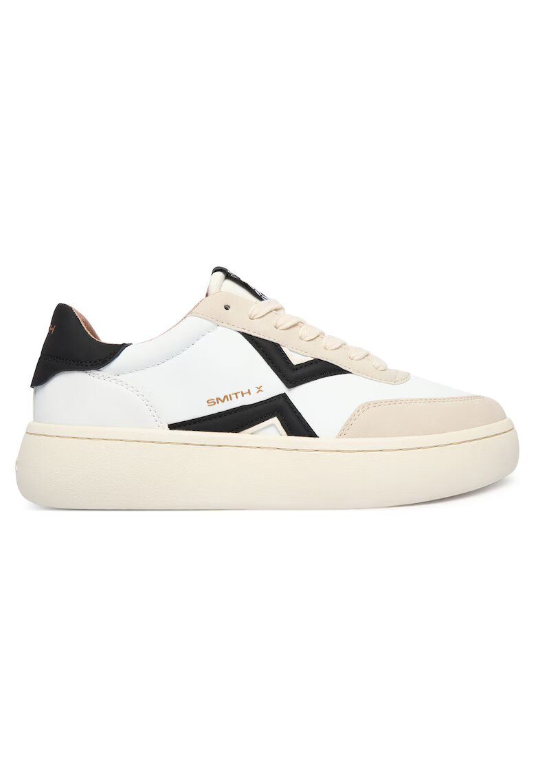 Alexander Smith Tenisi dama SXBCOCW-9552-W - piele naturala - Alb/Crem