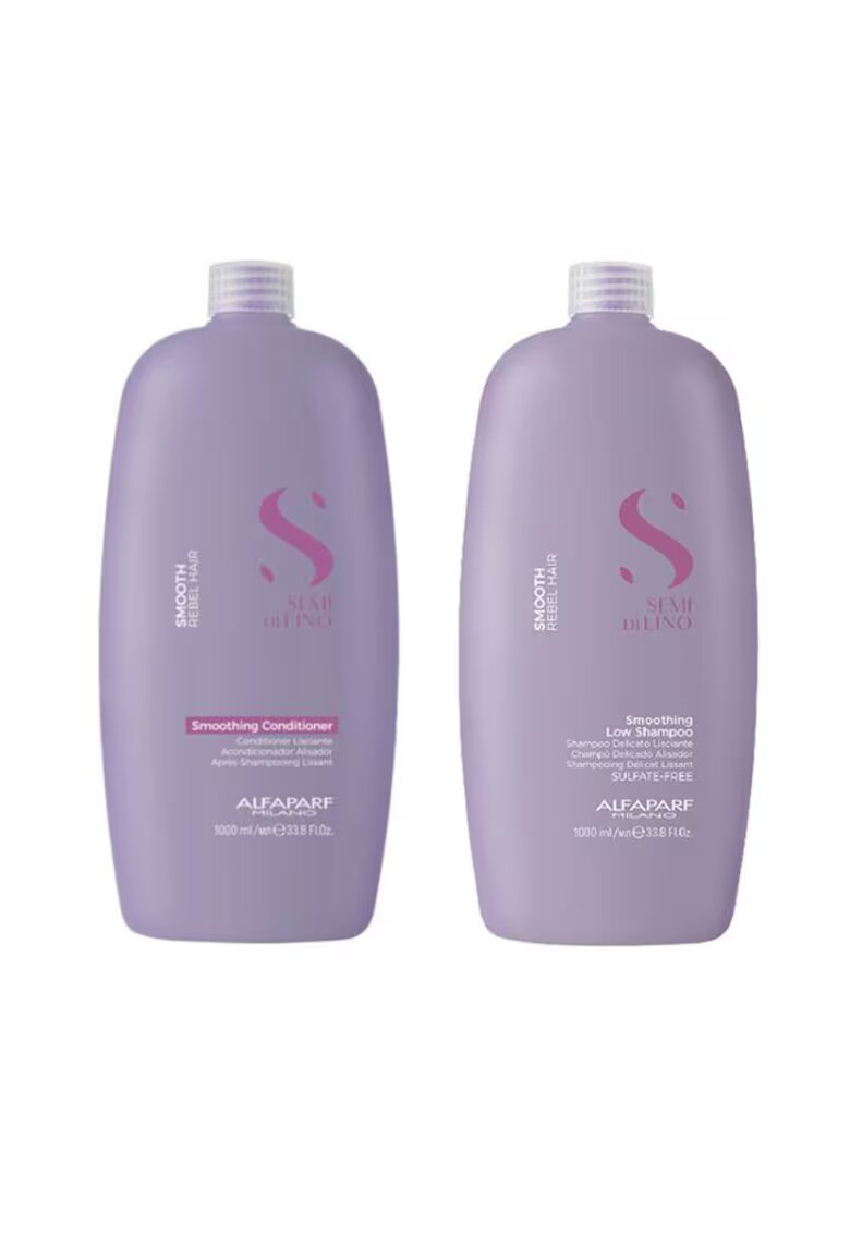 Alfaparf Milano Set pentru netezire Semi Di Lino Sampon 1000 ml - Balsam 1000 ml
