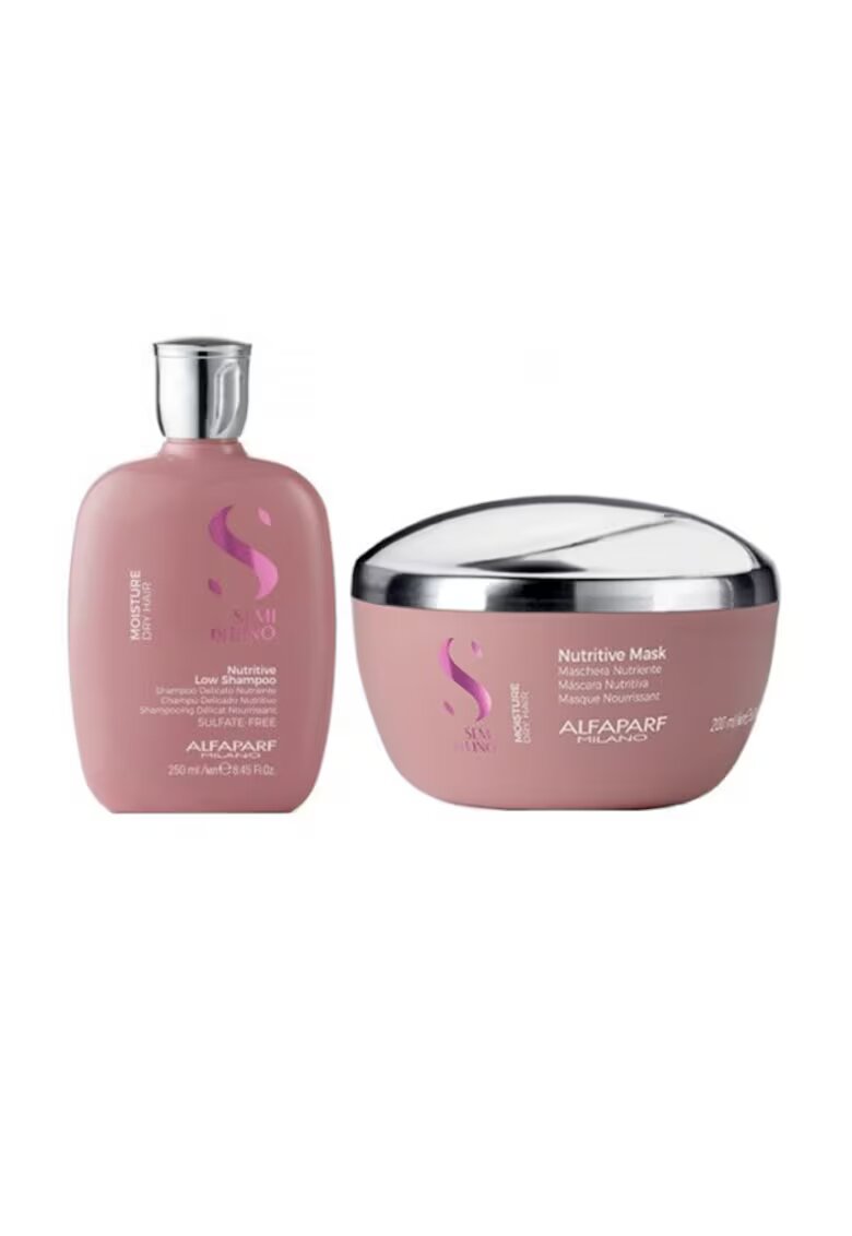 Alfaparf Milano Set pentru par uscat si deteriorat Alfaparf Semi Di Lino Moisture Nutritive - 250 ml Sampon - 200 ml Masca