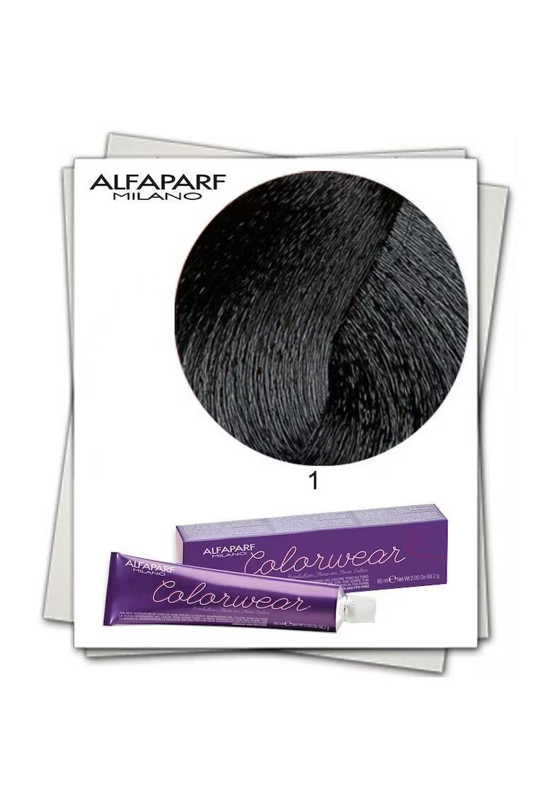 Alfaparf Vopsea fara amoniac Milano Color Wear 1 Nero - Femei - 60 ml