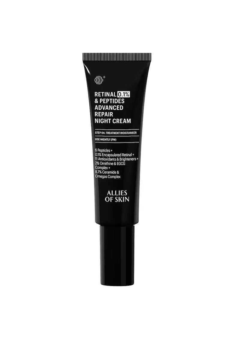 ALLIES OF SKIN Crema reparatoare de noapte - Retinal 0.1% and Peptides Advances Repair - 48 ml
