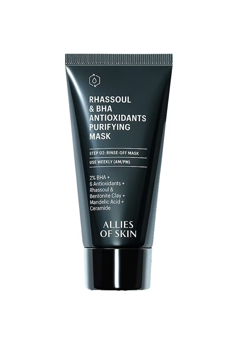 ALLIES OF SKIN Masca de fata - Rhassoul and BHA Antioxidants Purifying Mask - 50 ml