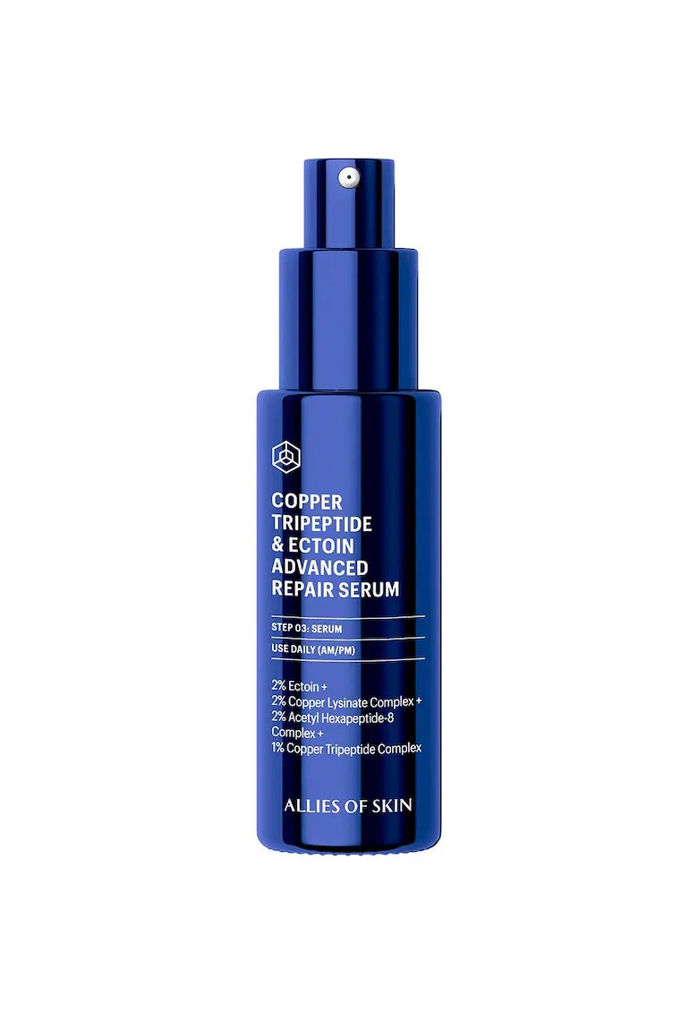 ALLIES OF SKIN Ser de fata - Copper Tripeptide and Ectoin Advanced Repair Serum - 30 ml