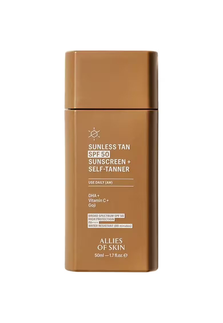 ALLIES OF SKIN Sunless Tan SPF50 Daily Self-Tanner Crema de fata autobronzanta 50 ml