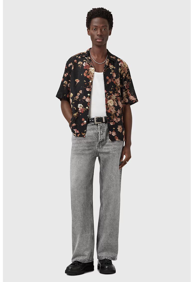 AllSaints Blugi cu croiala ampla Lenny - Gri deschis