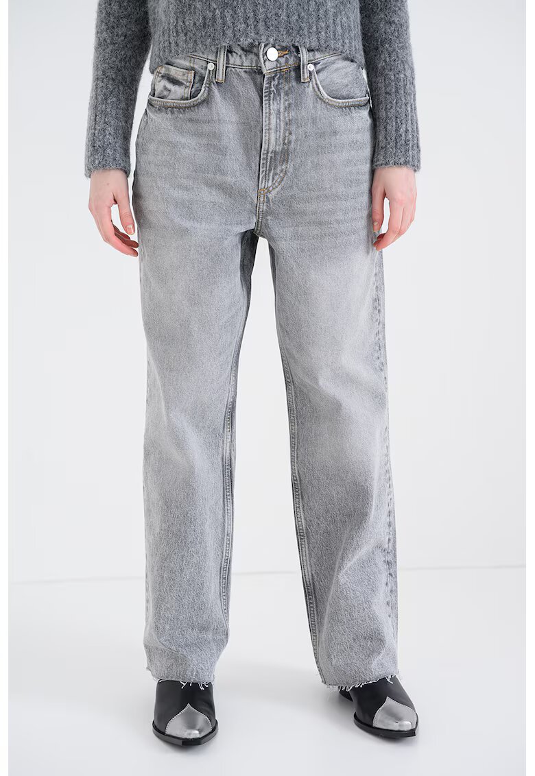 AllSaints Blugi relaxed-fit Blake - Gri deschis melange