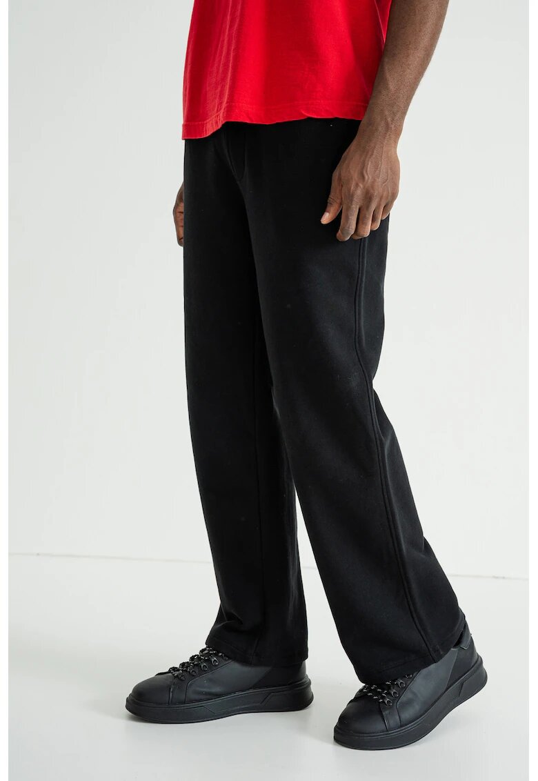 AllSaints Pantaloni de trening cu croiala relaxed-fit si buzunare pe partea din spate - Negru