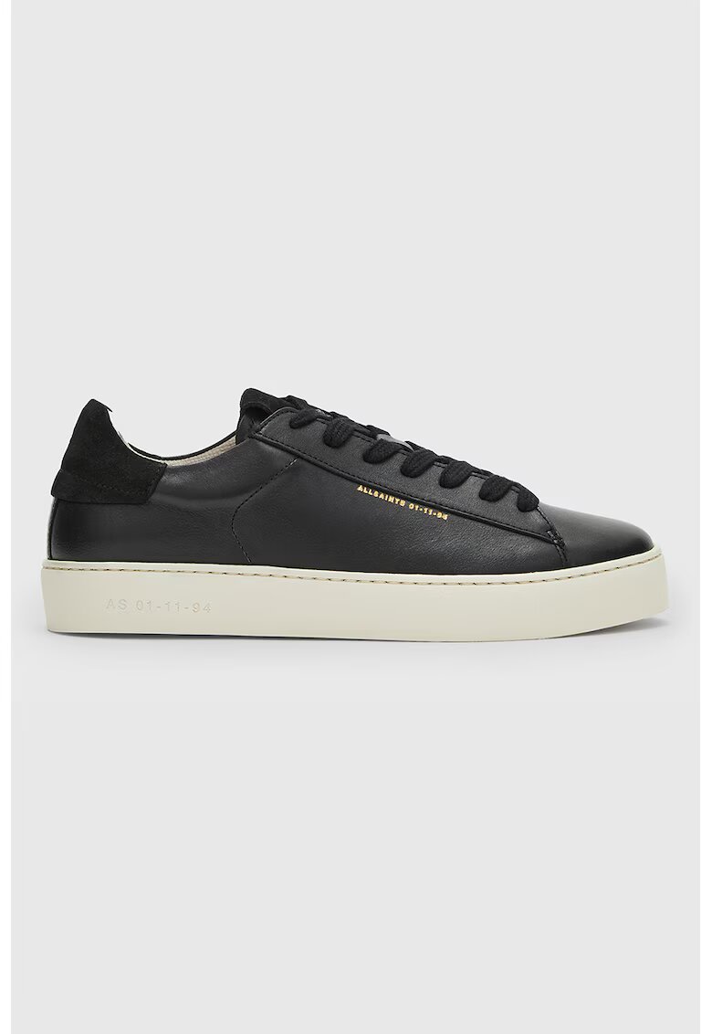 AllSaints Pantofi sport de piele Shana - Negru stins