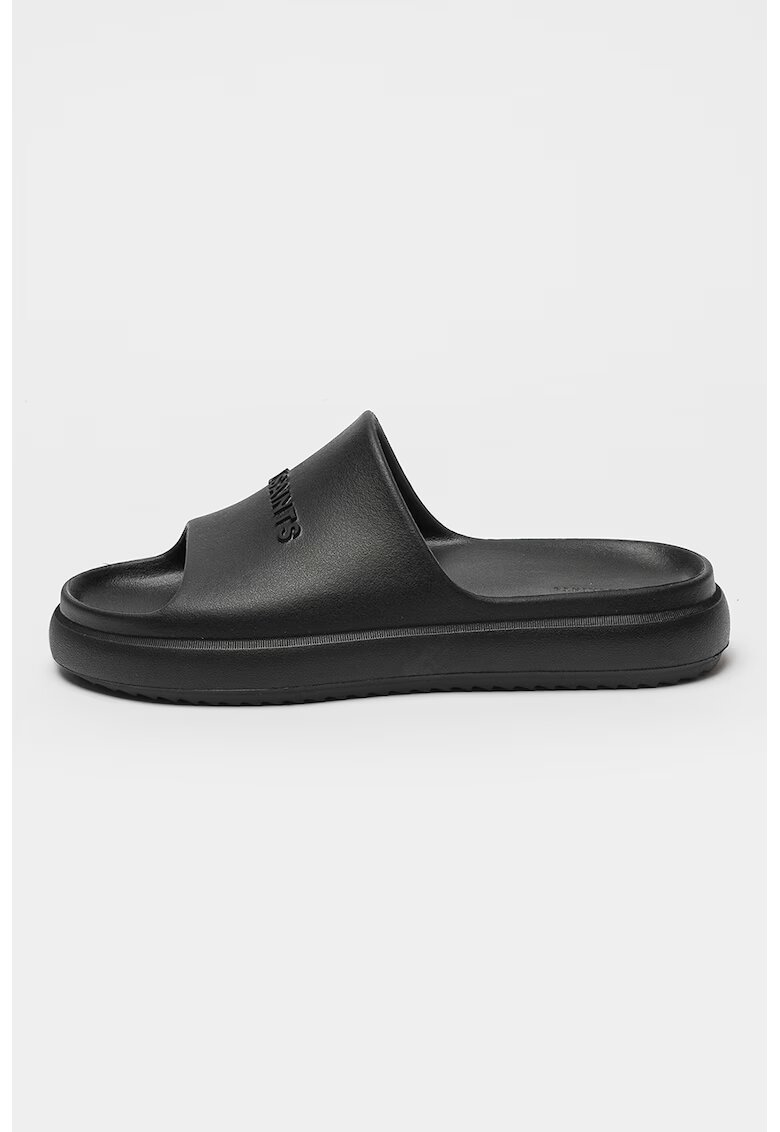 AllSaints Papuci cu logo in relief - Negru