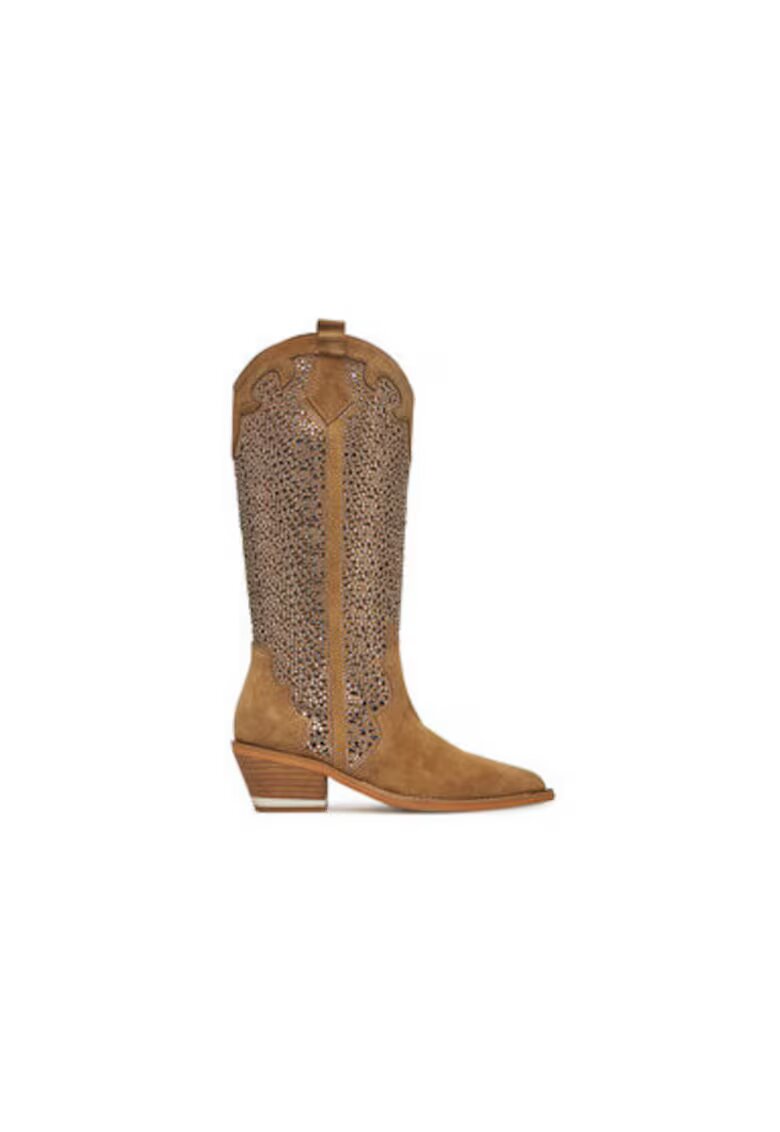 ALMA EN PENA Cizme de cowboy dama V250120 - Piele naturala - Maro