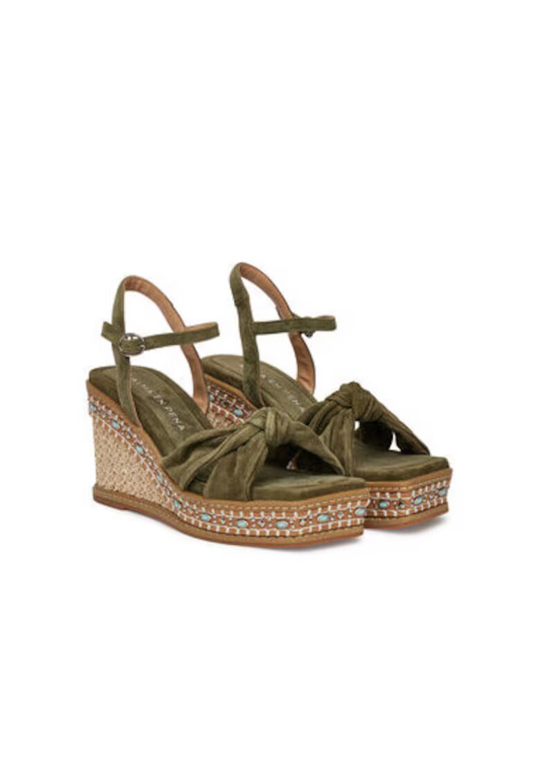 ALMA EN PENA Espadrile dama V251220 - Textil - Kaki