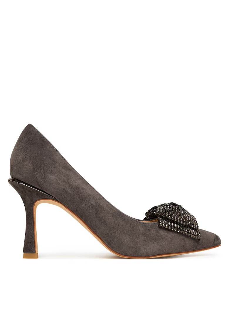 ALMA EN PENA Pantofi dama - tocuri - piele naturala - culoare Carbon