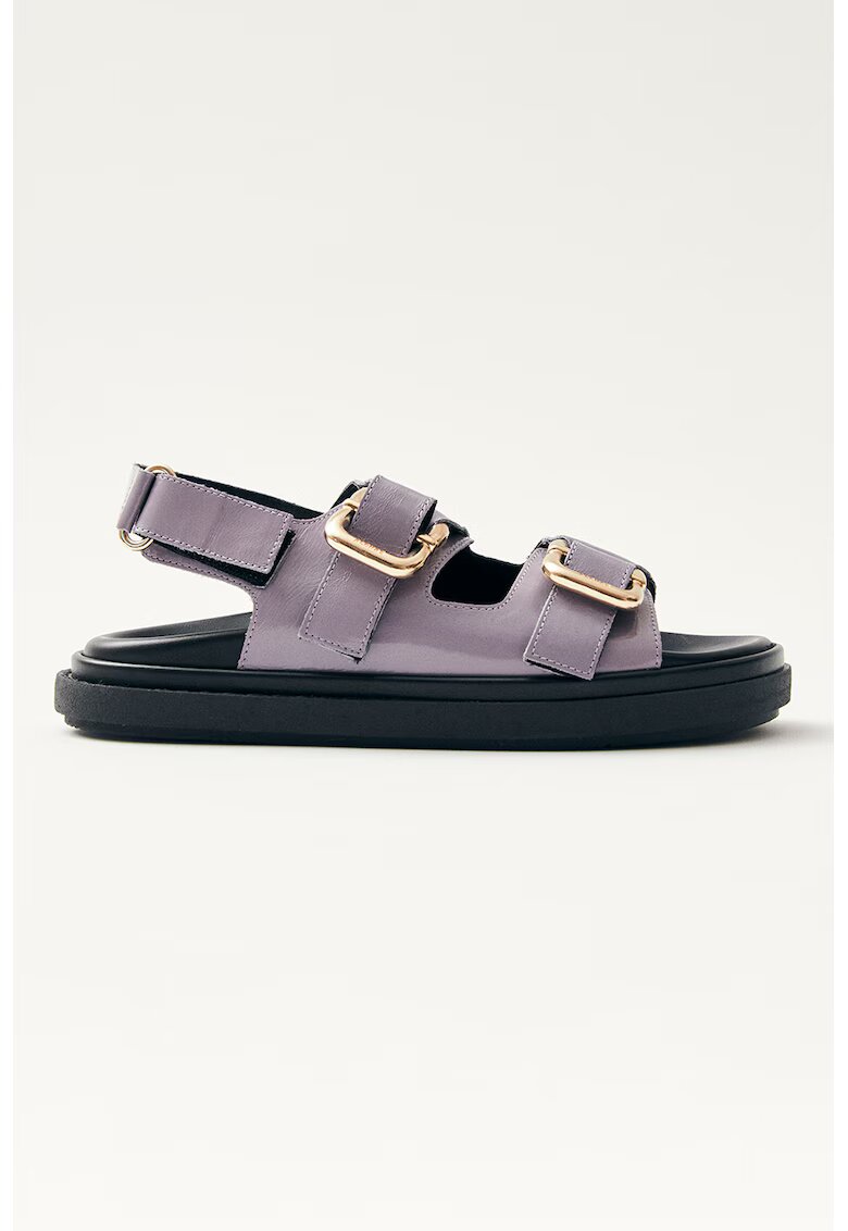 ALOHAS Sandale de piele cu velcro Harper - Lila pal