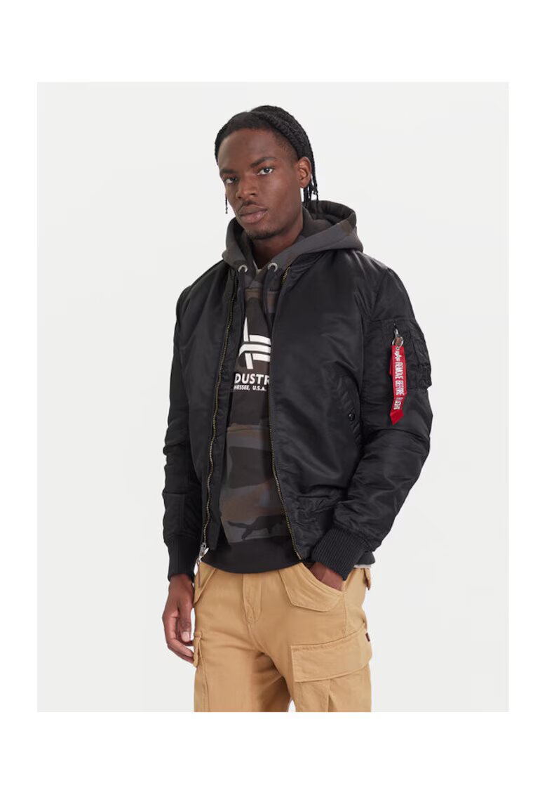 Alpha Industries Geaca barbati - 168100 03 - nylon - negru - Negru