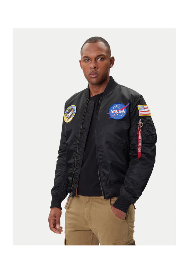 Alpha Industries Geaca Barbati - 207377448 - Nailon - Negru - Negru