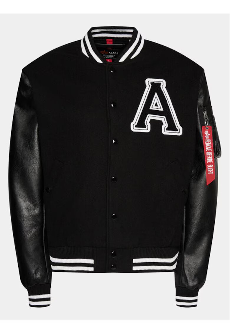 Alpha Industries Geaca barbati - 303862992 - Poliester - Negru - Negru