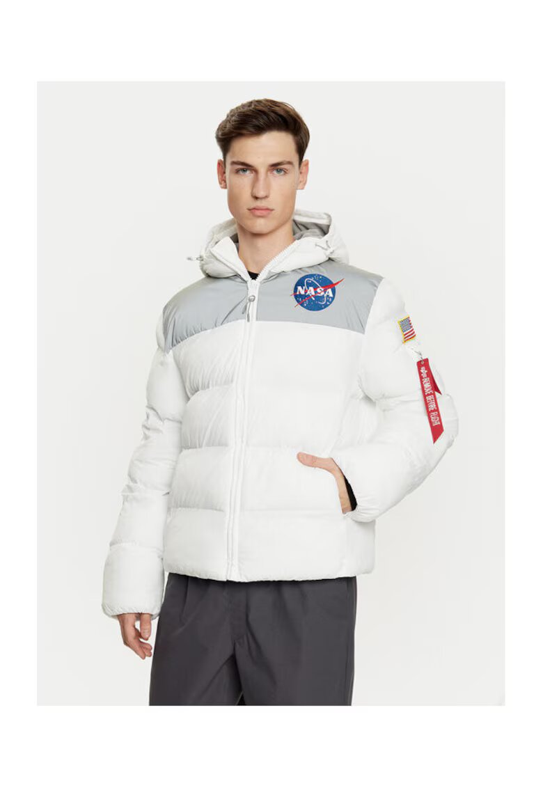 Alpha Industries Geaca barbati - 304544071 - Nylon - Alb - Alb