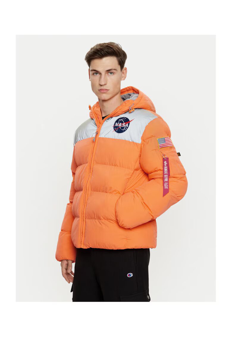 Alpha Industries Geaca barbati - 304544088 - Nylon - Portocaliu - Portocaliu