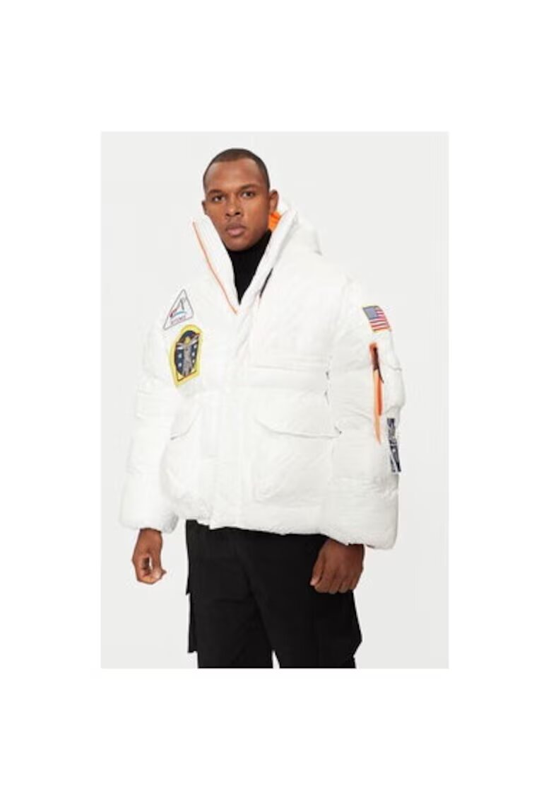 Alpha Industries Geaca barbati - 304544095 - Polietilena - Alb - Alb