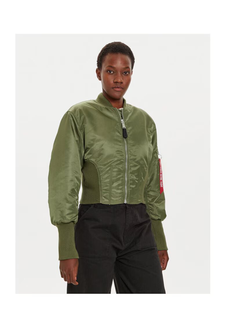 Alpha Industries Geaca dama - 304543722 - Nylon - Verde - Verde