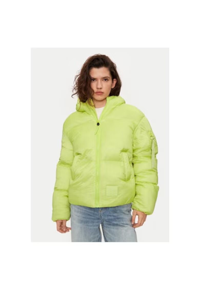 Alpha Industries Geaca dama - 304543784 - Poliamida - Verde - Verde