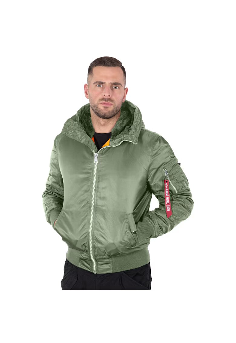 Alpha Industries Geaca - MA-1 cu gluga - Verde - 1000g - Verde