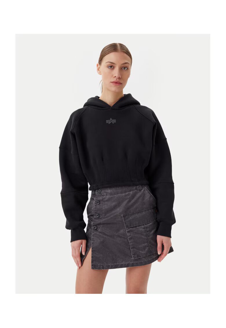 Alpha Industries Hanorc dama 148041 - Bumbac/Poliester - Negru - Negru