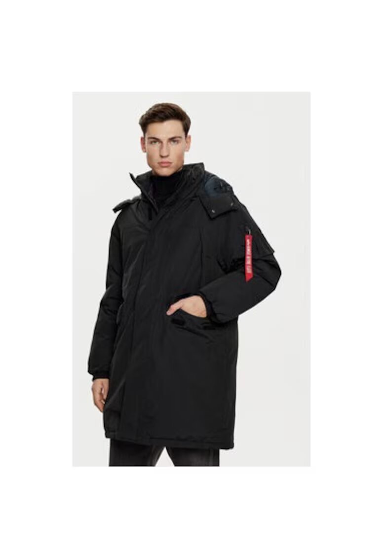 Alpha Industries Jacheta barbati - 304544033 - Bumbac/Nylon - Negru - Negru