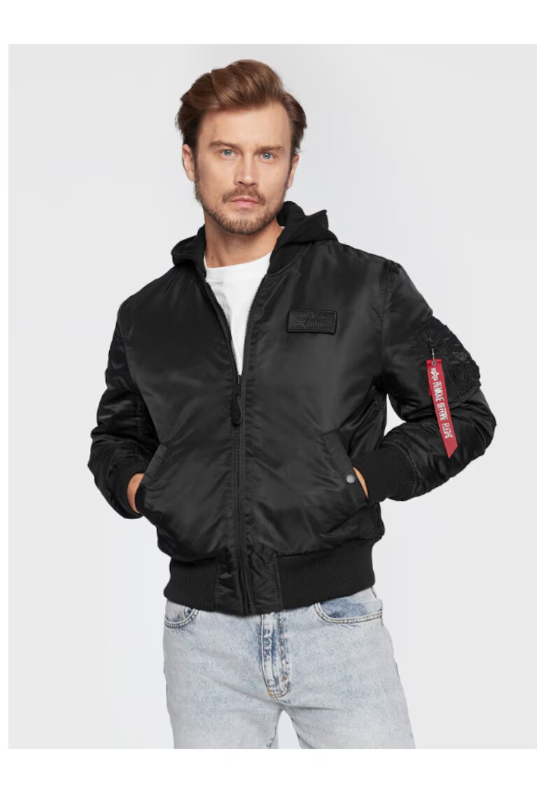 Alpha Industries Jacheta bomber barbati - 301546559 - Nylon - Negru