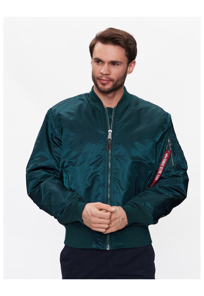 Alpha Industries Jacheta bomber barbati - 301548270 - Nylon - Albastru marin - Bleumarin